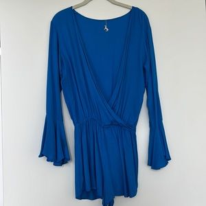 Indah Parnell Silk Bell Romper